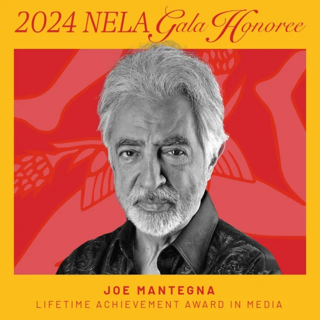 Our first 2024 NELA Gala Honoree is Joe Mantegna! He will be receiving the Lifetime Achievement Award in Media at our event on May 23rd.

Joe was awarded the Tony and Joseph Jefferson Award for his acclaimed performance as Richard Roma in David Mamet's Pulitzer Prize-winning play Glengarry Glen Ross. Some of his film and television highlights are: House of Games, Searching for Bobby Fisher, Godfather III, The Ratpack, and The Last Don. Joe also lent his voice to the Disney/Pixar film, CARS 2 and continues his 31-year run as Fat Tony on The Simpsons.

Joe contributes much of his free time to several philanthropic endeavors including the U.S. Army Museum, which opened in 2021, and the Gary Sinise Foundation, a charity that focuses on the needs of severely wounded veterans. He’s also hosted the National Memorial Day Concert live from Washington DC since 2006 and is involved with several autism organizations including: ETTA, New Horizons, the Miracle Project, Ed Asner Family Center, The Help Group, and Easter Seals Chicago.
 
In April of 2011, Joe received a Star on the Hollywood Walk of Fame and in 2014 he received a Lifetime Achievement Award from the Hollywood Chamber of Commerce for his dedication to the community.

He resides in Los Angeles with his wife of 45+ years Arlene, and their two daughters Mia and Gia.